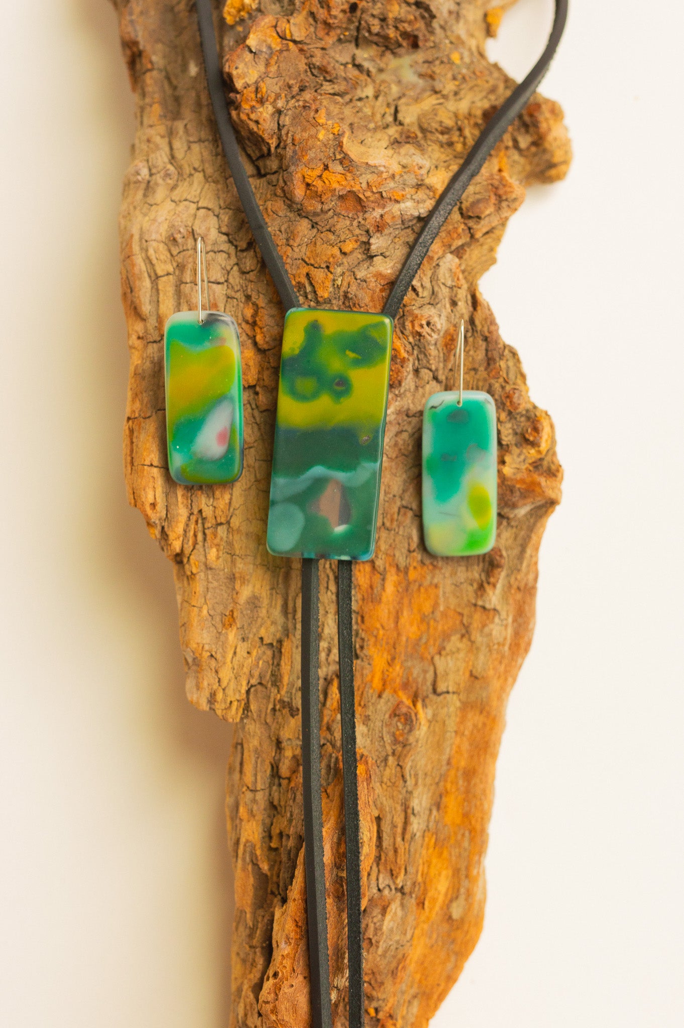 Algae Bolo + Earring Set