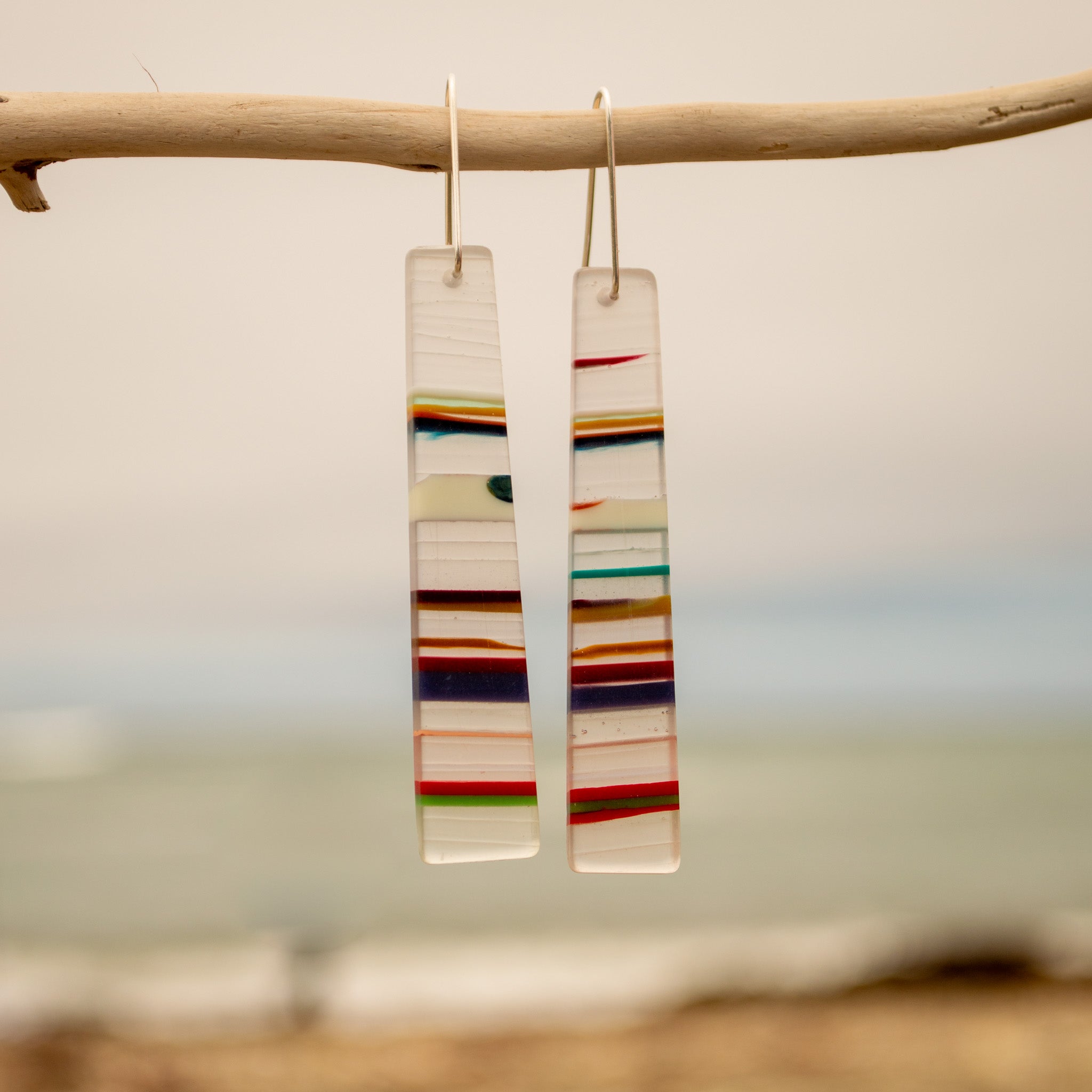 Silver Strand Earrings #1